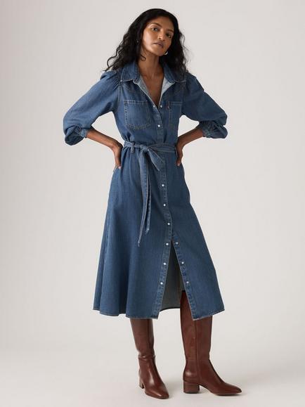 Levi's Journey Denim Shirt Dress, Celestial Blue, Celestial Blue