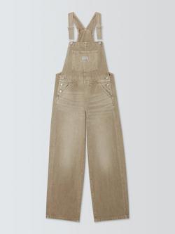 Levi's Baggy Overall Denim Dungarees, Natural, Natural