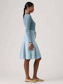 Levi's Godet Denim Skirt, Of Course Stone - view 2, Of Course Stone