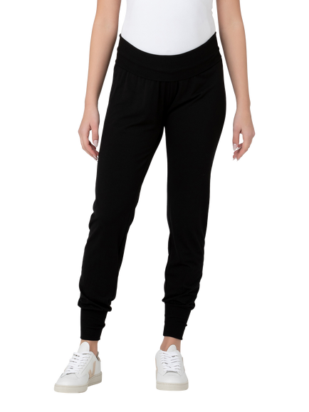 Ripe Jersey Lounge Maternity Trousers, Black, Black