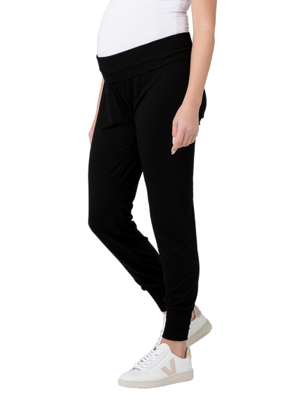 Ripe Jersey Lounge Maternity Trousers, Black - view 2, Black