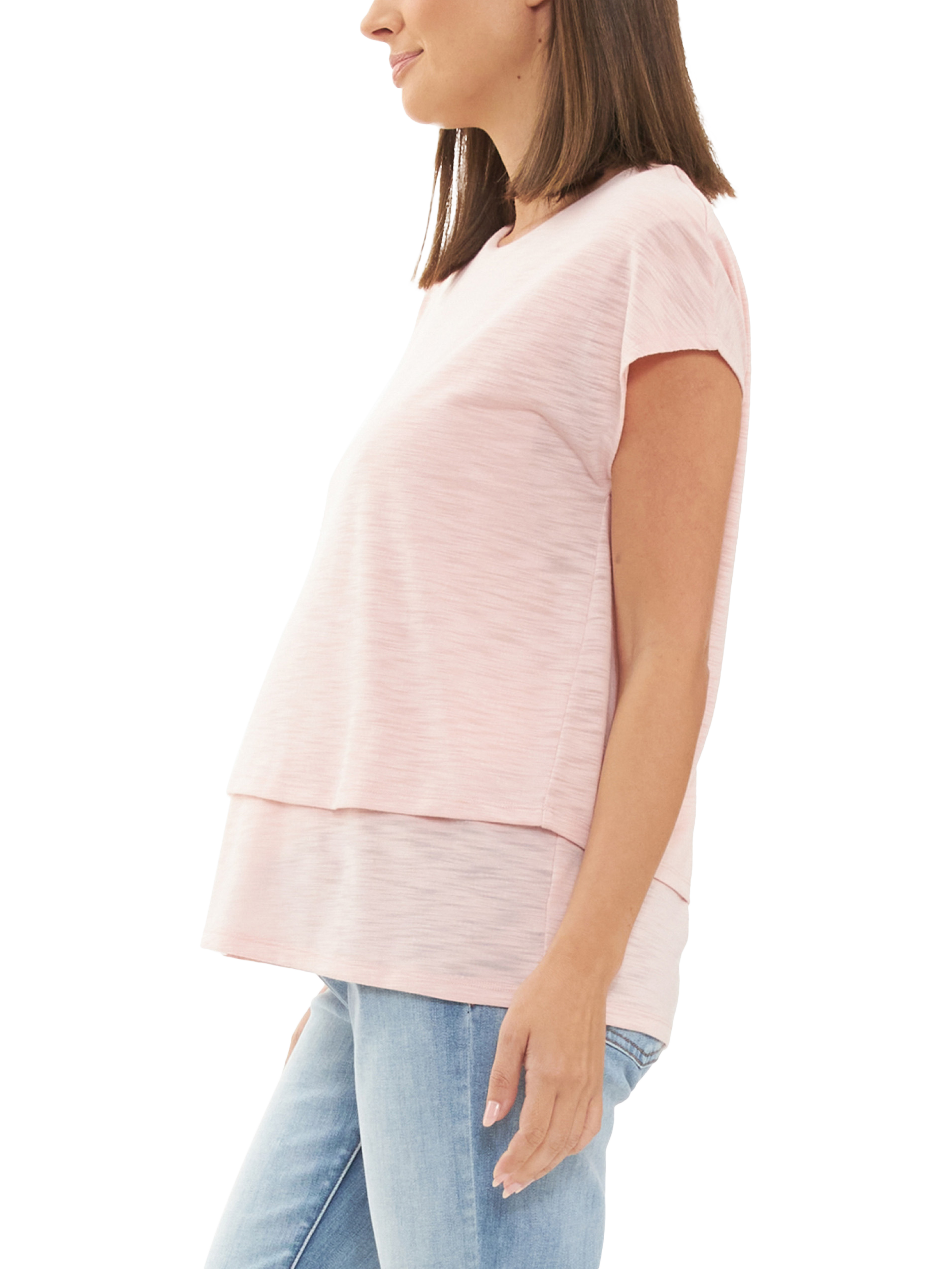 Product image 4 of 7, which shows Ripe Jazmin Nursing Top, Soft Pink, XS