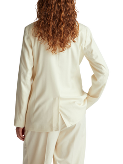 Benetton Double Breasted Wool Blend Blazer, Beige - view 2, Beige