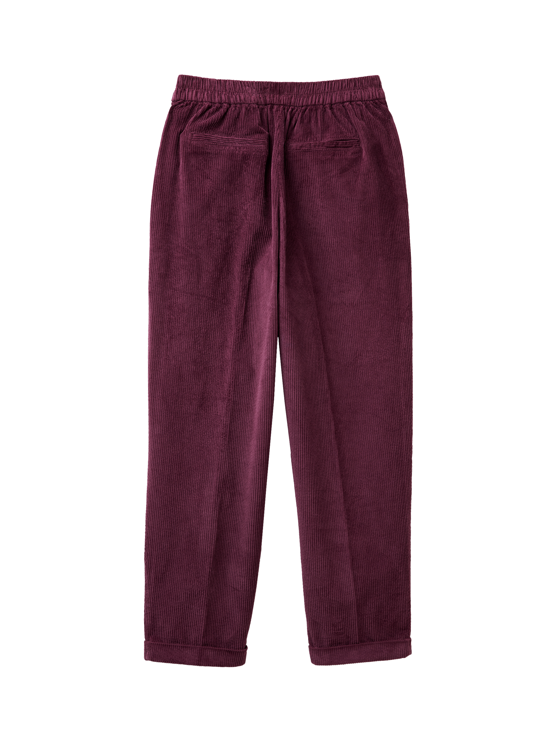 Product image 5 of 5, which shows Benetton Cropped Velvet Trouser, Violet, XS