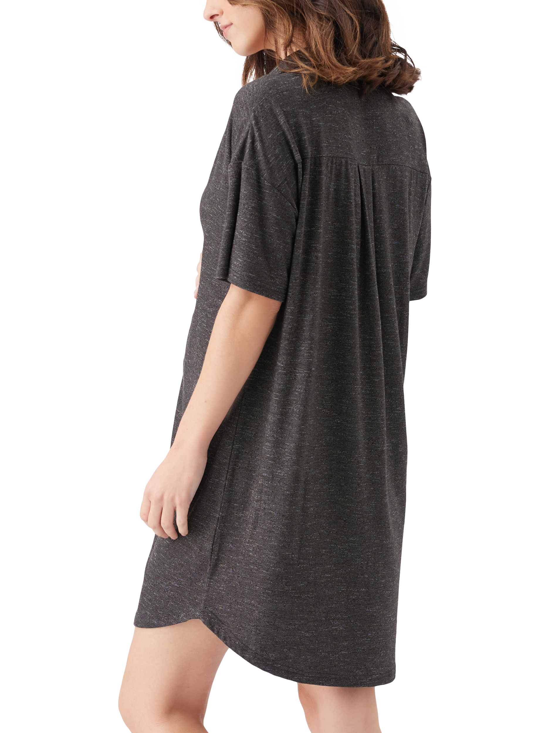 Product image 4 of 7, which shows Ripe Dreamy Maternity & Nursing Nightdress, Granite, XS