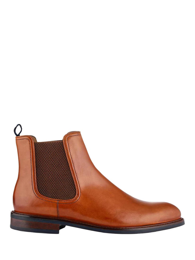 Product image 1 of 6, which shows Jones Bootmaker Eastbourne Leather Chelsea Boots, Tan, 6