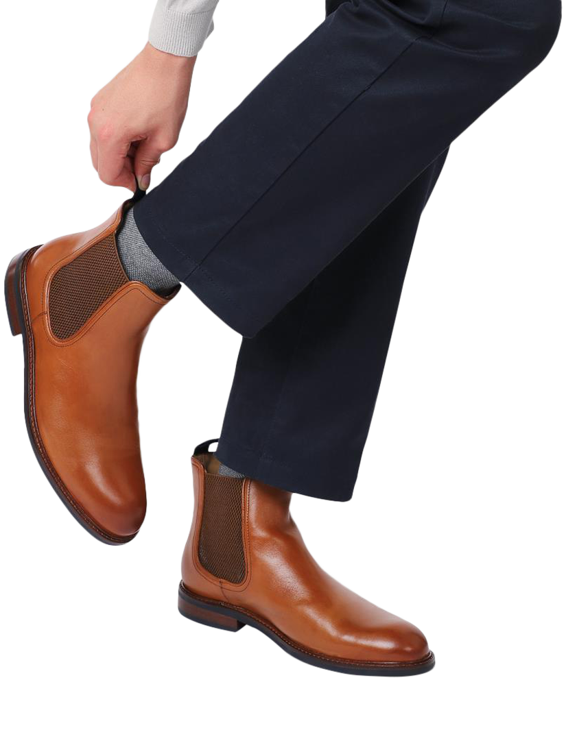 Product image 2 of 6, which shows Jones Bootmaker Eastbourne Leather Chelsea Boots, Tan, 6