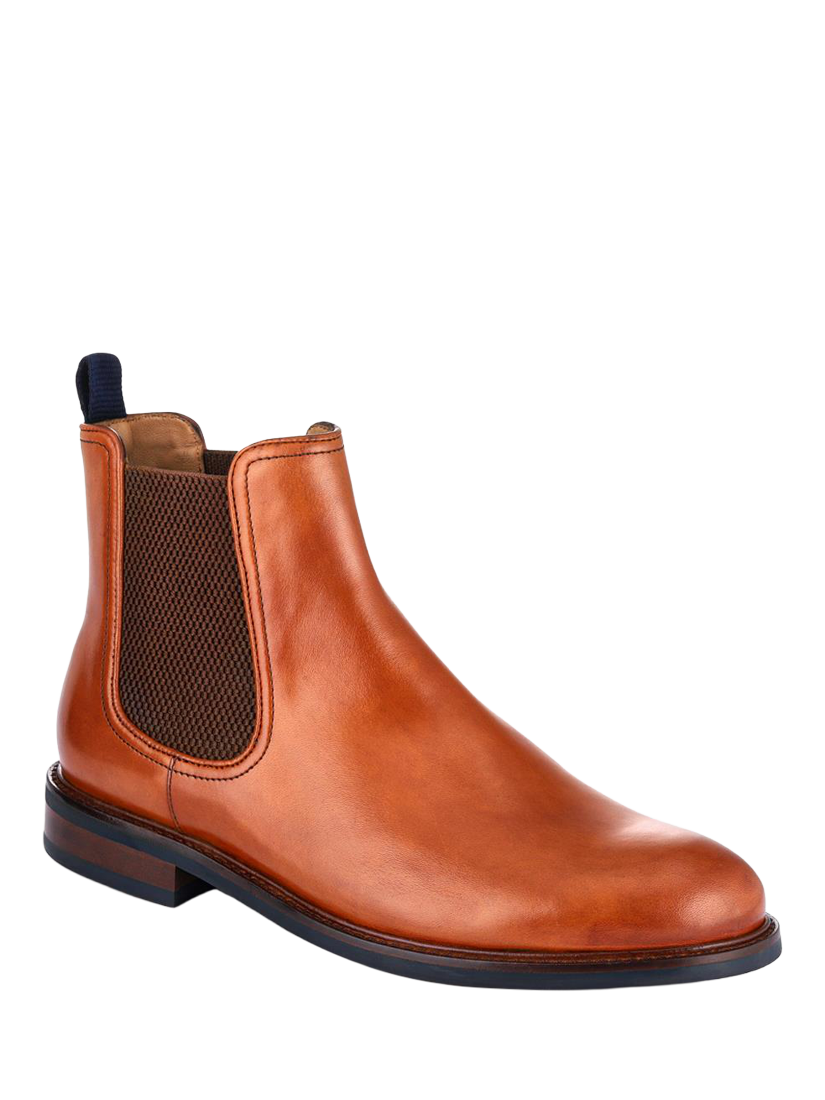 Product image 3 of 6, which shows Jones Bootmaker Eastbourne Leather Chelsea Boots, Tan, 6