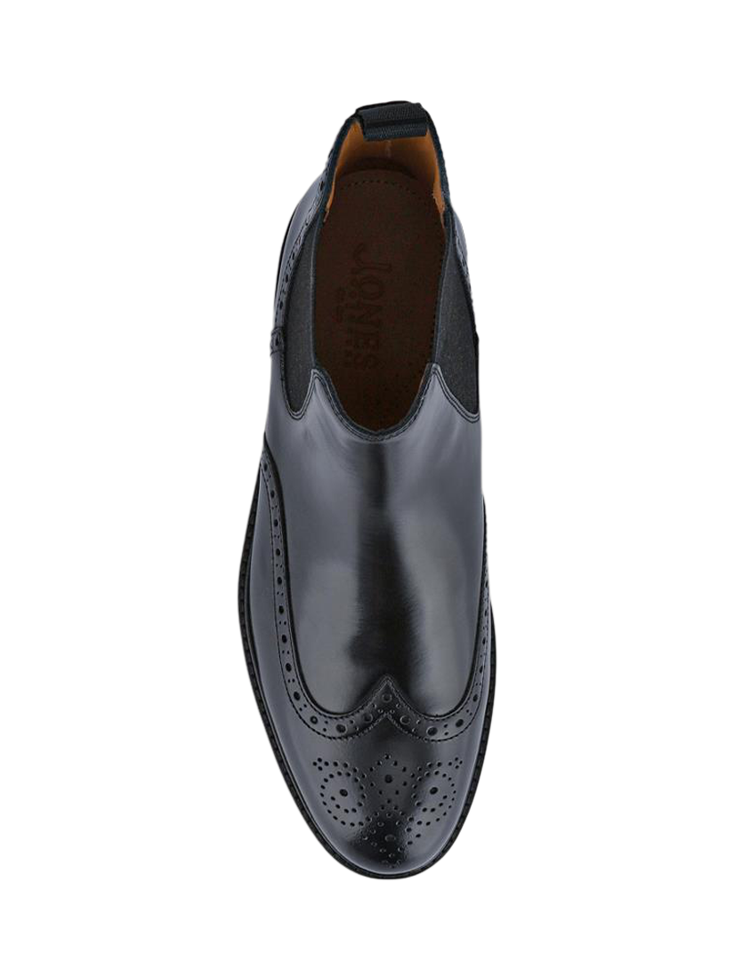 Product image 4 of 5, which shows Jones Bootmaker Fieldstone Leather Chelsea Boots, Black, 13