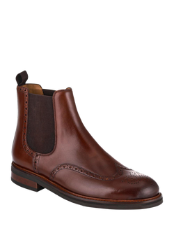Jones Bootmaker Fieldstone Leather Chelsea Boots - view 2, Chestnut