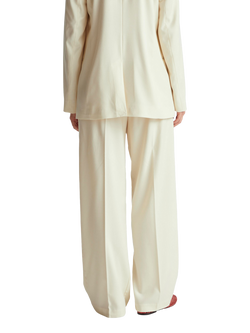 Benetton Cool Wool Blend Trousers, Beige - view 2, Beige