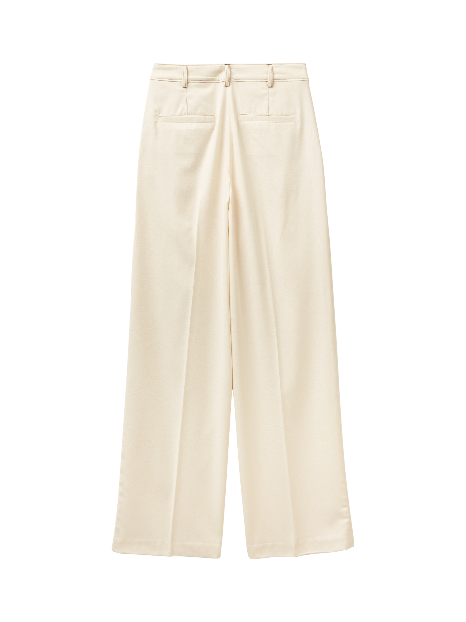 Product image 5 of 5, which shows Benetton Cool Wool Blend Trousers, Beige, 6