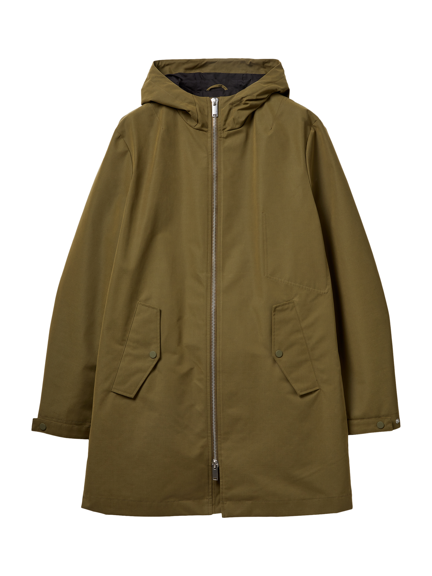 Product image 1 of 2, which shows Benetton Regular Fit Parka, Green, L