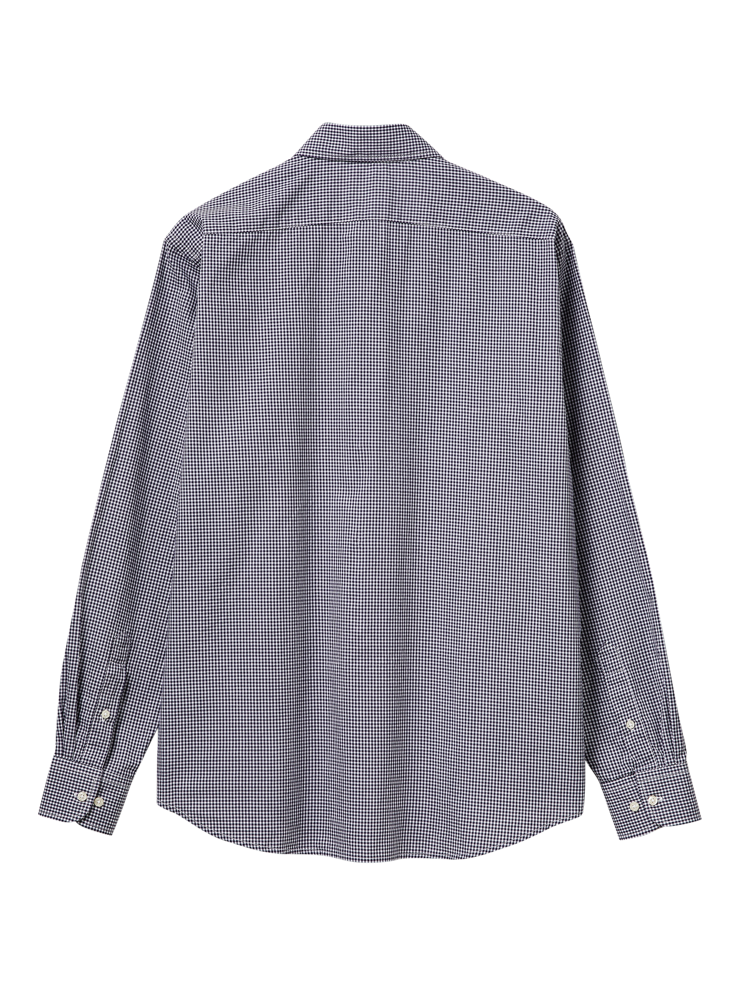 Product image 2 of 2, which shows Benetton Cotton Regular Fit Check Shirt, Blue, M