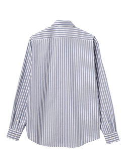 Benetton Cotton Regular Fit Stripe Shirt, White - view 2, White