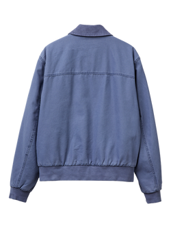 Benetton Cotton Bomber Jacket - view 2, Blue
