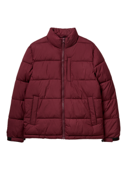 Benetton Puffer Jacket, Red, Red