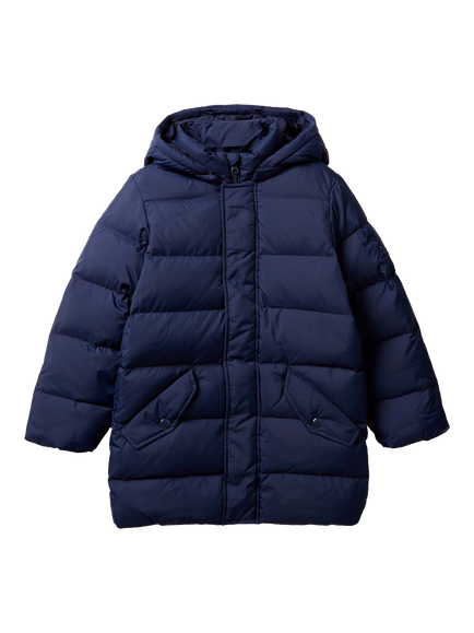 Benetton Kids' Puffer Jacket, Blue, Blue