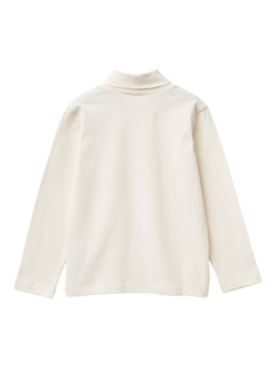 Benetton Kids' Turtleneck Top - view 2, White