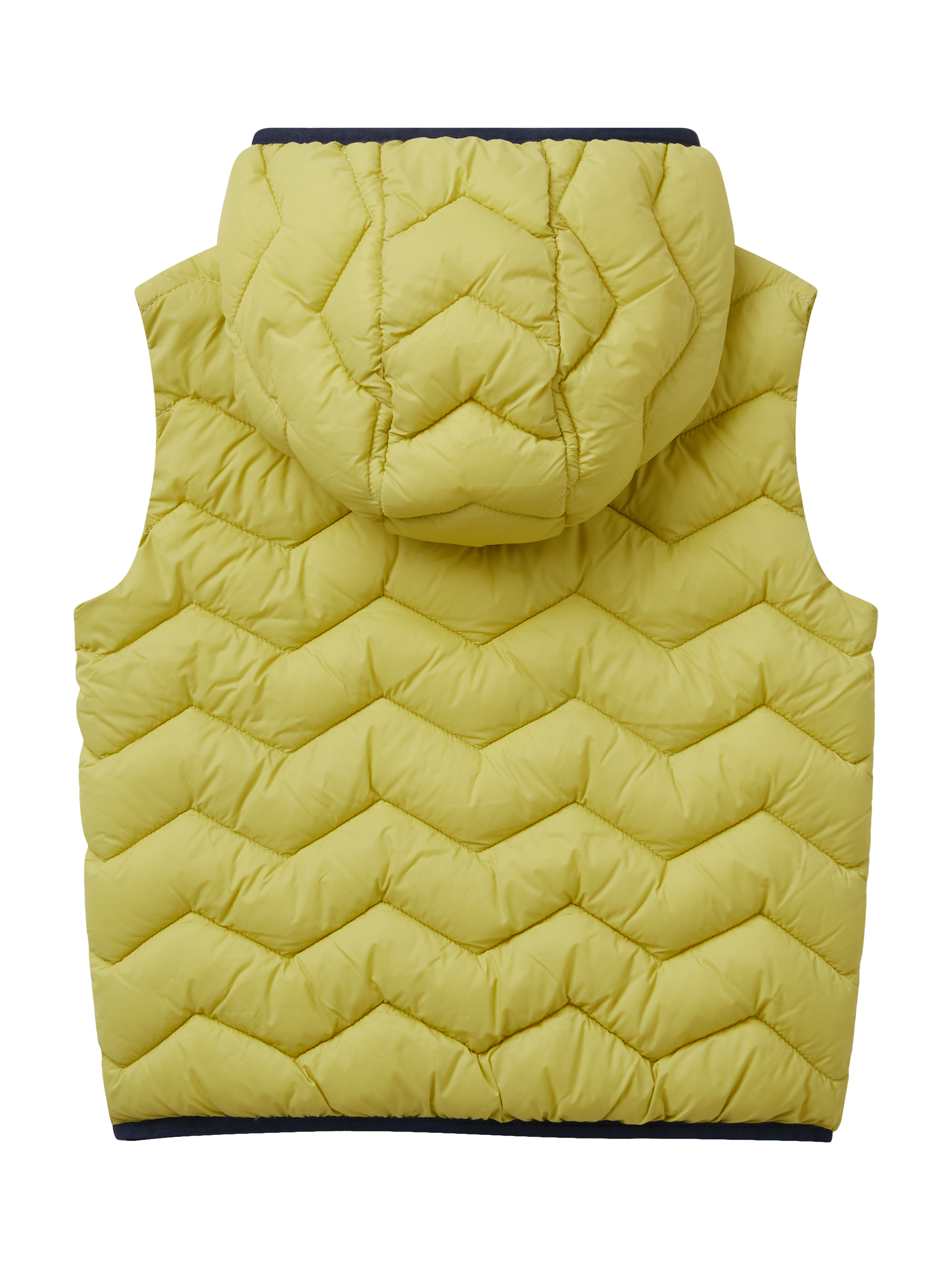 Product image 2 of 3, which shows Benetton Kids' Quilted Gilet, Green, 3-4 years