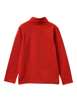 Benetton Kids' Turtleneck Top - view 2, Red