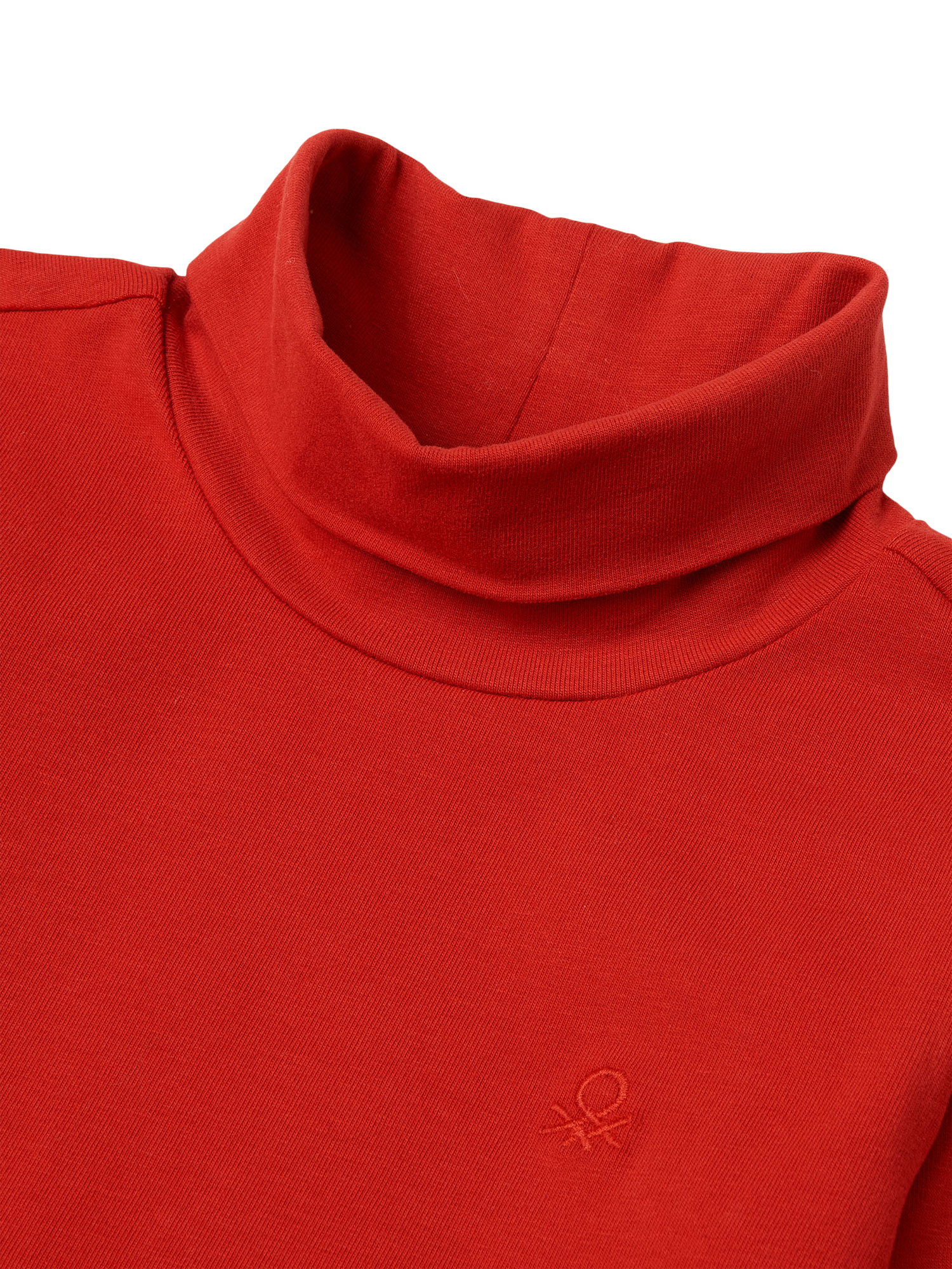 Product image 3 of 3, which shows Benetton Kids' Turtleneck Top, Red, 18-24 months
