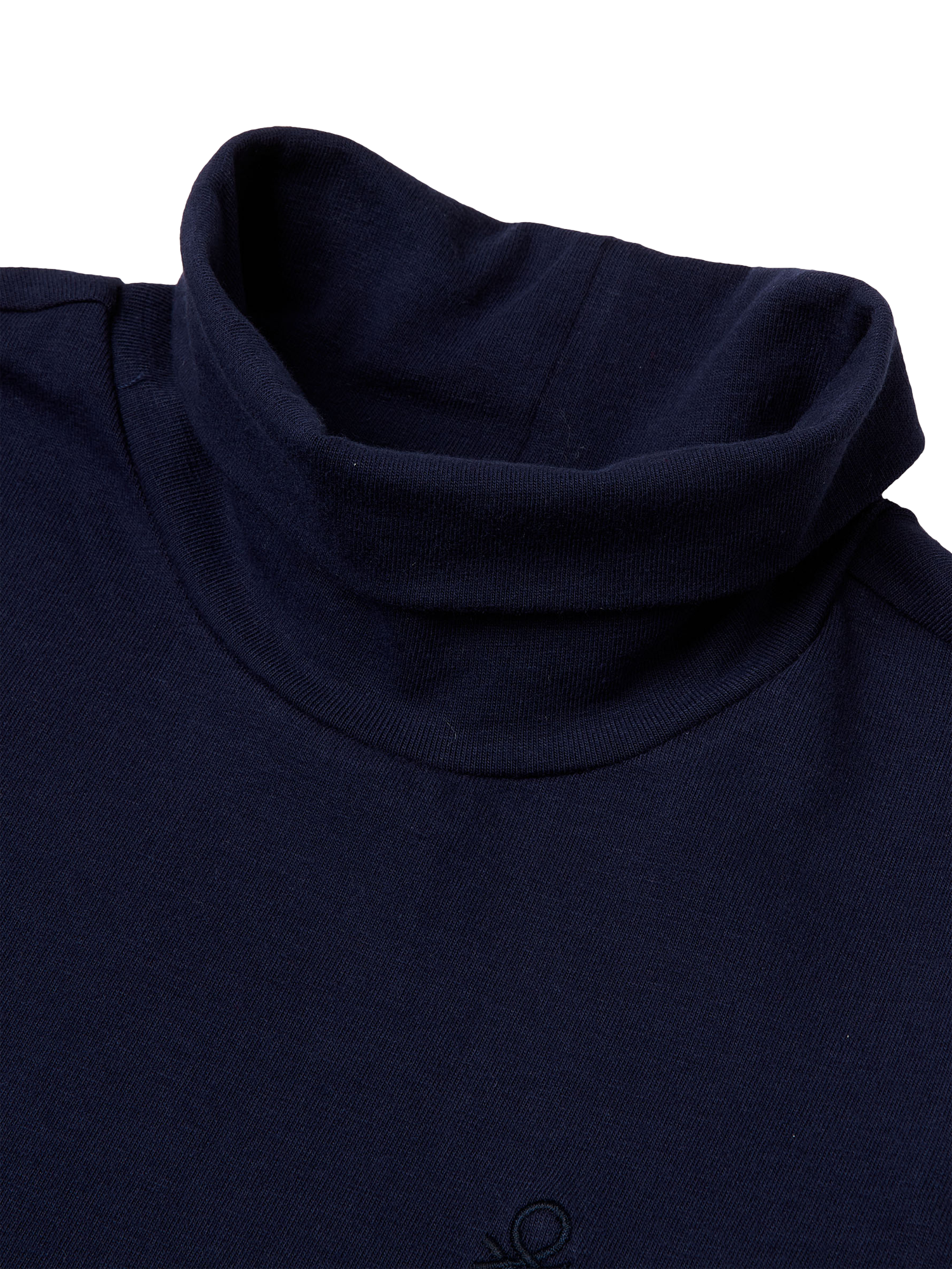 Product image 3 of 3, which shows Benetton Kids' Turtleneck Top, Blue, 18-24 months