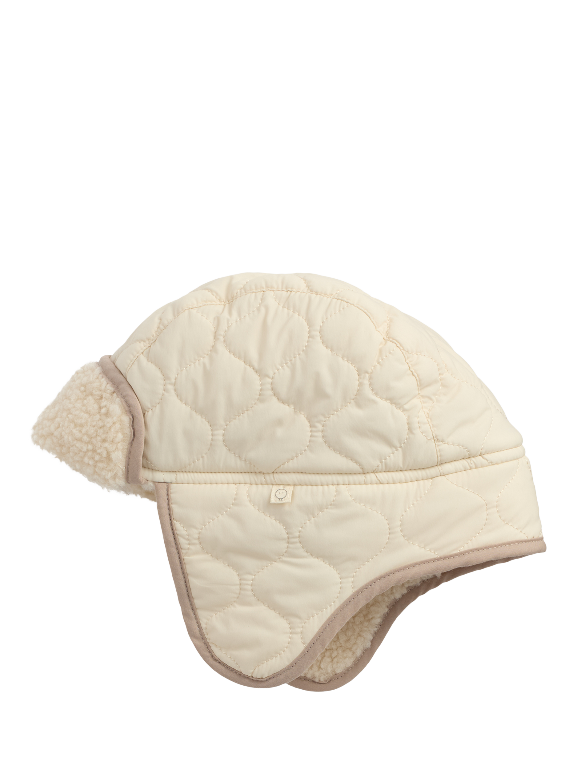 Product image 3 of 3, which shows MORI Kids' Borg Hat, Milk, 3-6 years