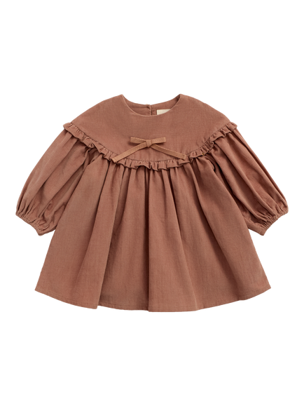 MORI KIds' Cord Dress, Mocha Mousse, Mocha Mousse