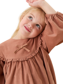 MORI KIds' Cord Dress, Mocha Mousse - view 2, Mocha Mousse