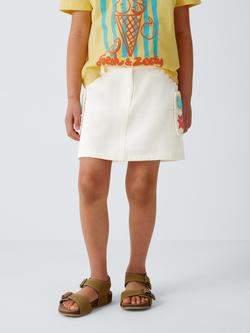 John Lewis Kids' Crochet Trim Mini Skirt, Multi, Multi