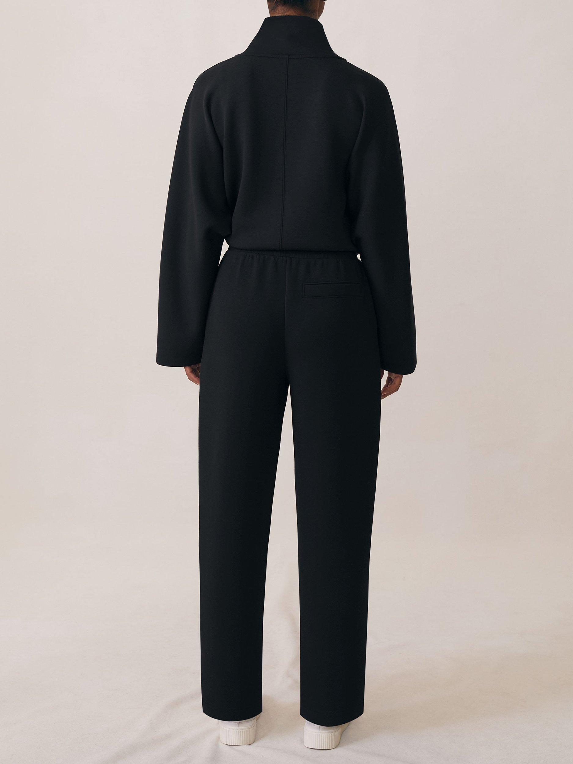 Product image 2 of 5, which shows Reiss Janie Tapered Joggers, Black, L