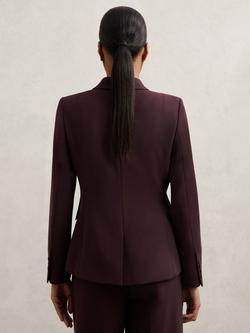 Reiss Gabi Double Breasted Blazer - view 2, Berry