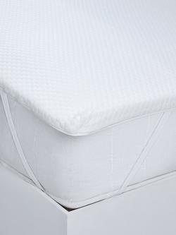 John Lewis 5 Zone Memory Foam Mattress Topper, White
