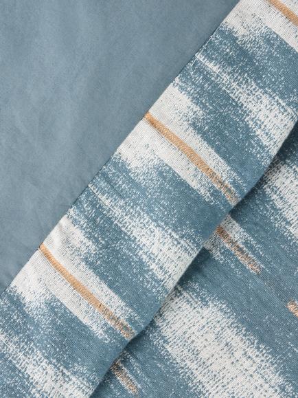 John Lewis Alta Pure Cotton Weave Duvet Cover Set - view 2, Blue