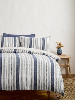 John Lewis Barfield Duvet Cover Set - view 2, Blue