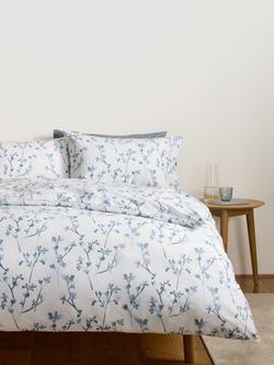 John Lewis Elena Reversible Duvet Cover Set - view 2, Blue
