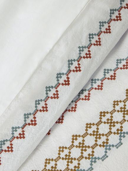 John Lewis Grasmere Washed Cotton Weave Duvet Cover Set - view 2, Multi