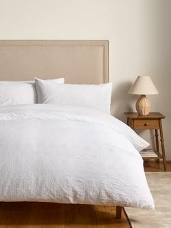 John Lewis Hemsby Duvet Cover Set, White - view 2, White