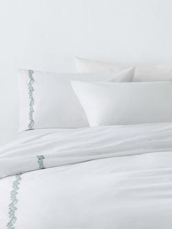 John Lewis Iris Duvet Cover Set, Green