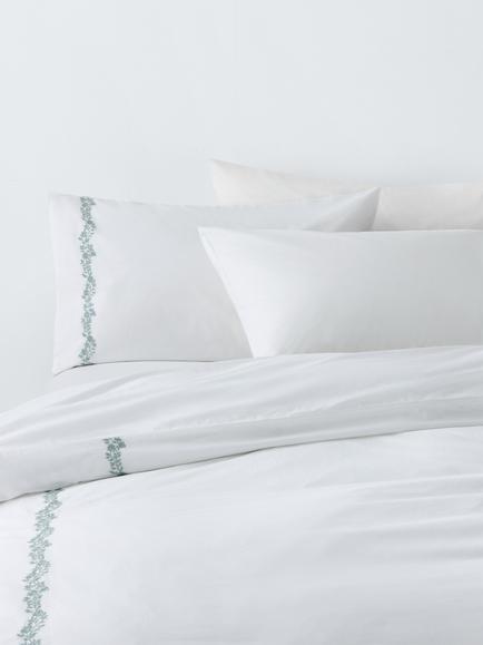 John Lewis Iris Duvet Cover Set, Green