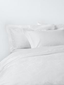 John Lewis Kaia Jacquard Duvet Cover Set, White, White