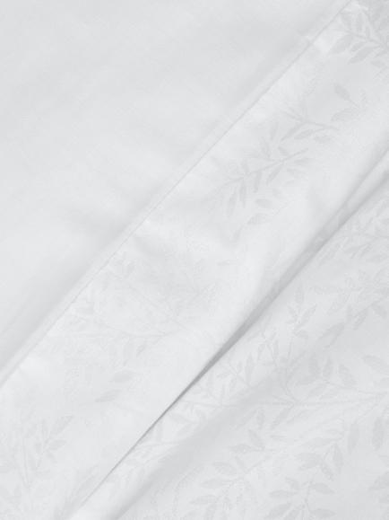 John Lewis Kaia Egyptian Cotton Floral Jacquard Duvet Cover Set, White - view 2, White