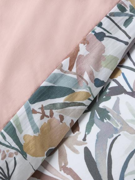 John Lewis Penelope Floral Washed Cotton Percale Duvet Cover Set, 200 Thread Count - view 2, Multi