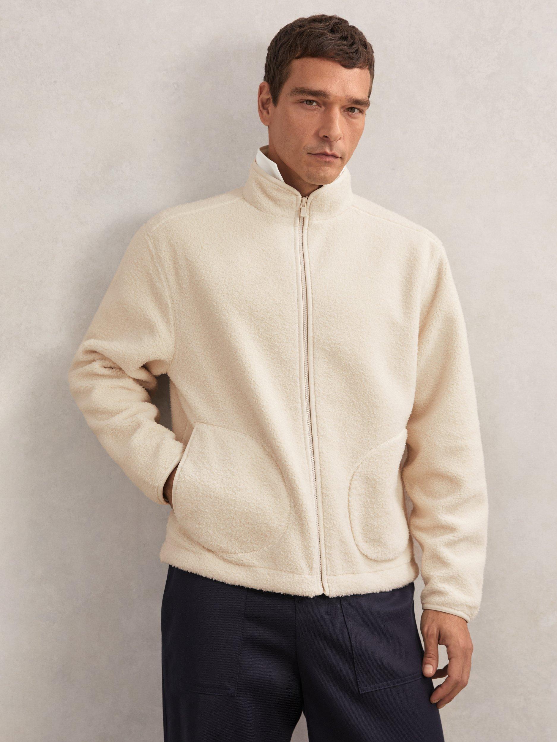 Reiss Toscana Windbreaker Jacket, Ecru