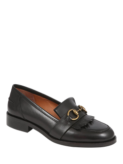 Jones Bootmaker Tricia Leather Loafers, Black - view 2, Black