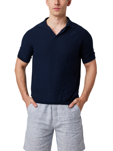 Peregrine Alma Polo Shirt, Navy, Navy