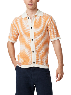 Peregrine Island Crochet Shirt, Apricot, Apricot