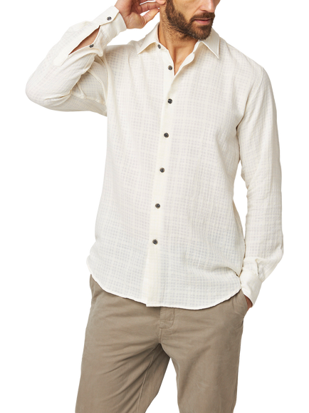 Peregrine Resort Shirt, White, White