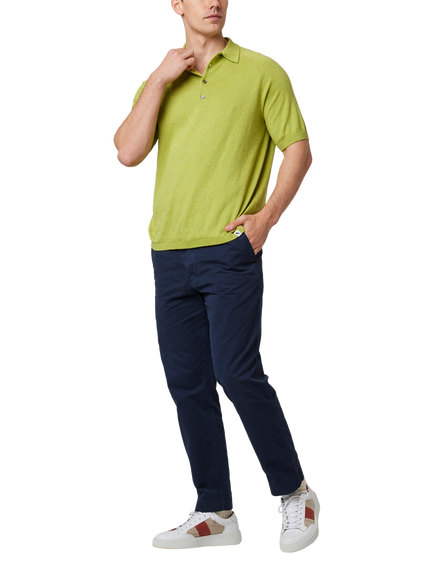 Peregrine Jones Cotton Regular Fit Short Sleeve Polo Shirt - view 2, Lime
